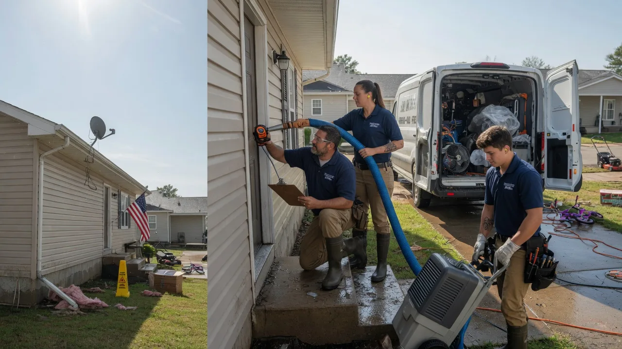 Ceiling Water Damage Restoration in Crowder, OK near me